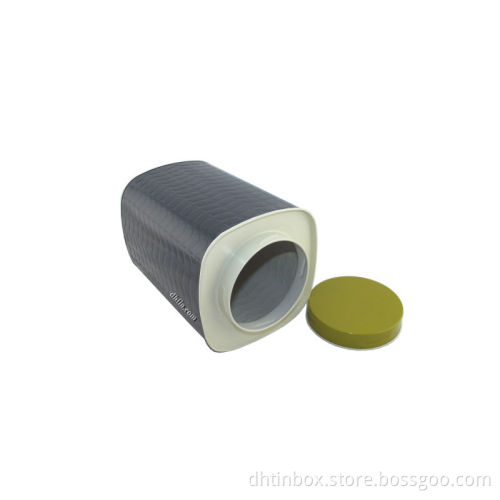 tea storage tin, tea container, metal tea case